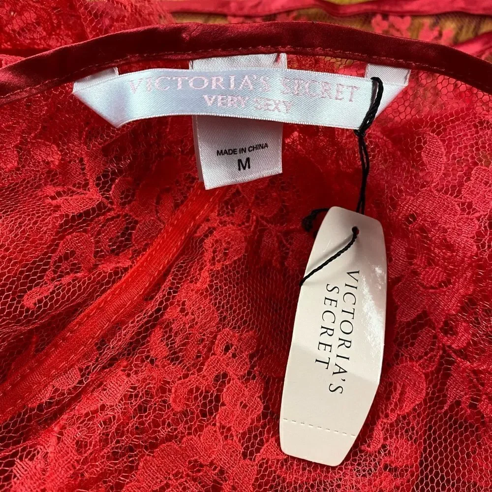 NWT Victoria’s Secret Very Sexy 2007 Y2k Red Slip Dress Size M